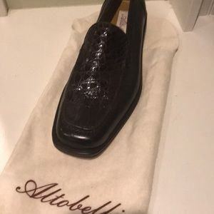 Altobelli genuine deer Crocodile pair of shoes